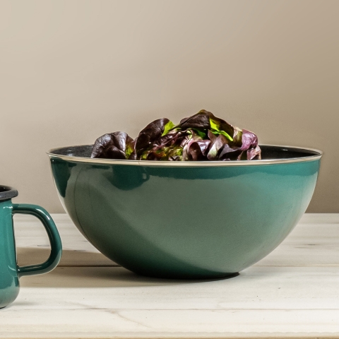 Bowl with stainless steel rim Ø 26cm
